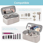 Travel Carrying Case for Hair Dryer Shark Flexstyle Dyson Airwrap Brush Hair Accessories Tools Storage Bag for Revlon Hairdryer Styler Organizer (Camel)