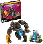 Mega Godzilla x Kong The New Empire Building Set Action Figure Kong with 541 Pieces and Accessories, 12 Inches Long, for Adult Collectors
