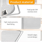 Air Fryer Accessories for Ninja Foodi 13 in 1 SP351 SP301 SP201 Air Fry Countertop Toaster Oven, 13.5''×12.3'' Air Fryer Replacement Parts Basket Wire Rack Roasting Steamer Grill Racks Tray