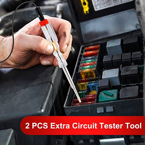 Fuse Assortment Kit,306pcs Car Boat Truck SUV Auto Automotive Assorted Replacement Blade Fuses Standard & Mini & Low Profile Mini-2A 5A 7.5A 10A 15A 20A 25A 30A 35A with Fuse Puller Circuit Tester