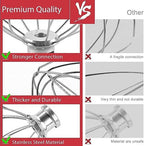 K45WW Stainless Steel Wire Whip Attachment for KitchenAid, 6 Wire Whisk Replacement for KitchenAid 4.5-5 Quart Tilt-Head Stand Mixers, Dishwasher Safe, Sliver