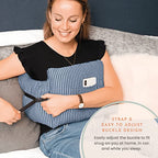 MOYOAMA Post Mastectomy Pillow - Recovery After Breast Cancer Surgery, Breast Augmentation - Lightweight Post Surgery Pillow with 4 Built-in Pockets to Support Healing - Breast Cancer Gifts for Women