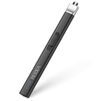 REIDEA Electric Lighter Candle Lighter, Windproof Flameless USB Rechargeable Arc Retractable Lighter with Safe Button and Power Indicator for Candle, BBQ and Fireworks, R1 Flat, Obsidian Black