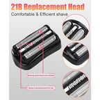 2 Pack Series 3 21B Replacement Head Compatible with Braun S3 21b 3010s, 3040s,5409,etc
