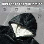 Krifey Wearable Blanket Hoodie, Oversized Sherpa Hooded as Birthday Gifts Christmas Gifts for Mom Women Girlfriend Men, Cozy Sweatshirt with Giant Pocket