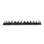 BUGG OFF - Bird & Rodent Spikes, Unique Spike Pattern effecitviely deteres Pesky Pigeons, Squirrels, Raccoons. Installs on Fences, Gates, Roofs, Walls and More! (15 Feet, Black Plastic)