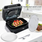Stainless Steel Splatter Shield for Ninja Foodi FG551, Reusable 6-in-1 Air Fryer Accessories, Indoor Grill Accessories, Fine Mesh Splatter Screen, Ninja Replacement Screen Splash Guard