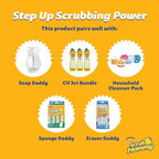 Scrub Daddy Scrub Mommy Sponges 6ct + Daddy Caddy - Scratch-Free Multipurpose Dish Sponges + Sponge Holder - BPA Free & Made with Polymer Foam - Stain & Odor Resistant Kitchen Sponge