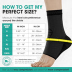 Modvel Compression Socks for Plantar Fasciitis, Achilles Tendonitis Relief - Ankle Compression Sleeve for Heel Spurs, Foot Swelling, Fatigue & Sprain - Arch Support Brace for Work, Gym, Sports, Foot Gear