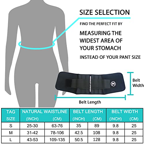 MERMAID'S MYSTERY Waist Trimmer Trainer Belt for Women Men Sport Sweat Workout Body Shaper Sauna S Pink