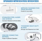 Upgraded WPW10347093 W10347093 W10347100 Ice Bucket Compatible with Whirlpool Maytag KitchenAid Refrigerator Ice Maker Replacement Parts WRF736 WRF757 WRF767 WRF989 KFIS29 KRFF507 Removable Ice Bin