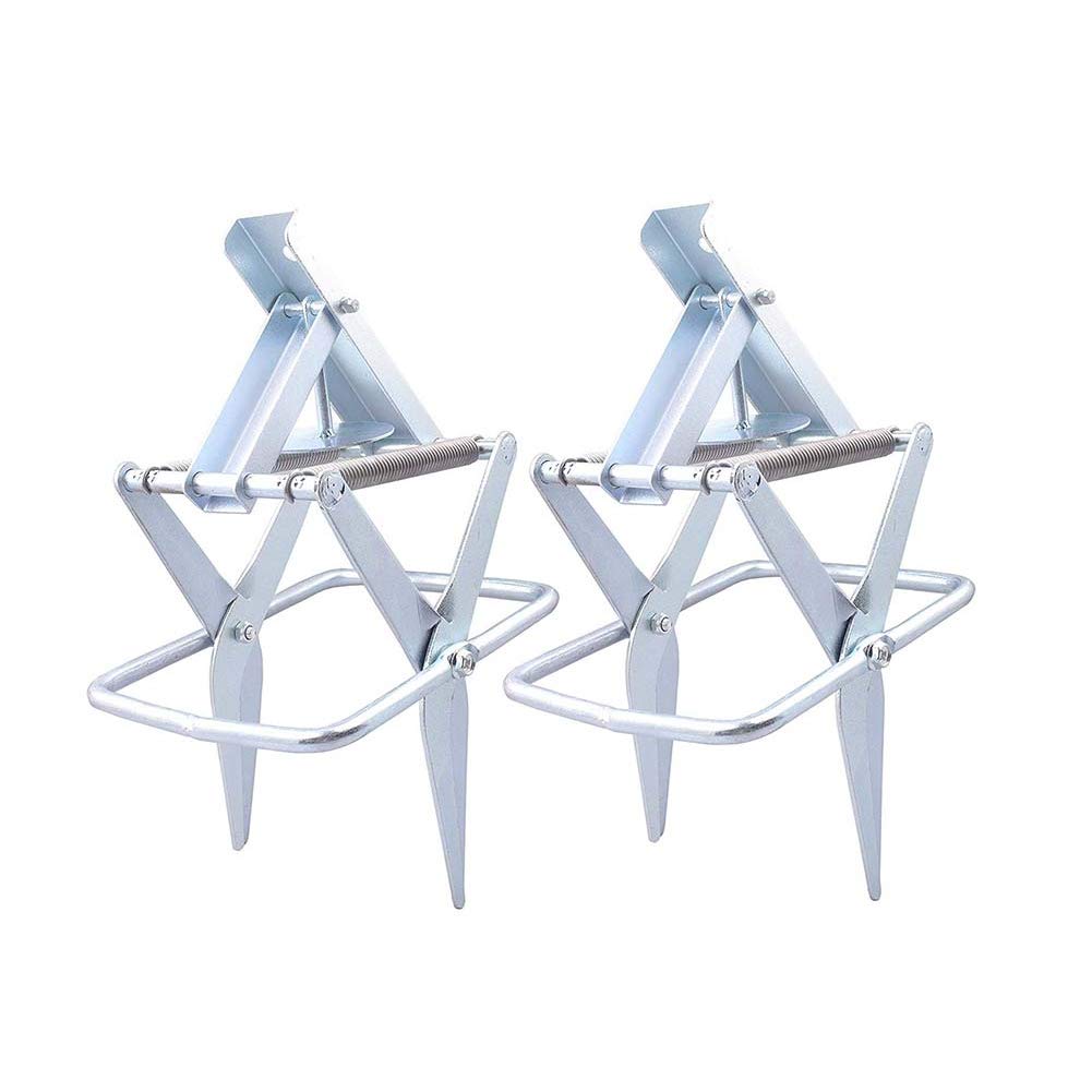 Marinebaby Easy Set Mole Eliminator Trap, Mole and Gopher Trap, Galvanized Steel Mole Trap, Sliver Color 2sets