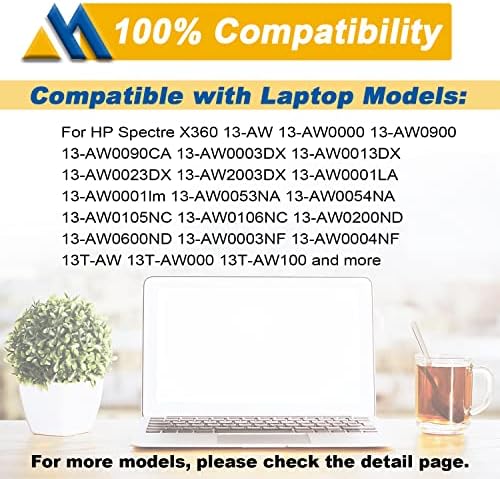 RR04XL L60373-005 Battery Replacement for HP Spectre X360 13-AW 13T-AW Series 13-aw0013dx 13-aw0023dx 13-aw2003dx 13t-aw000 13t-aw100 13t-aw200 Series HSTNN-DB9K HSTNN-OB1M L60213-2C1 RR04060XL