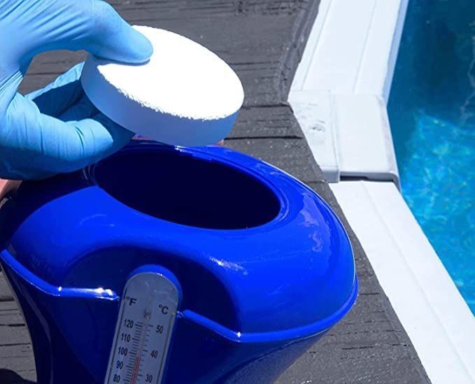 C3... 3" Stabilized Chlorine Tablets for Swimming Pools | Easy to Use | for Above Ground or Inground Pool | Individually Wrapped Chlorinating Tabs | Slow Dissolving | 25 lbs