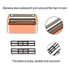 2 pack Professional Replacement Foil and Cutters for BaBylissPRO Barberology Double Foil Shaver, Compatible with BaBylissPRO Barberology FXFS2 Shaver，GoldRose Gold