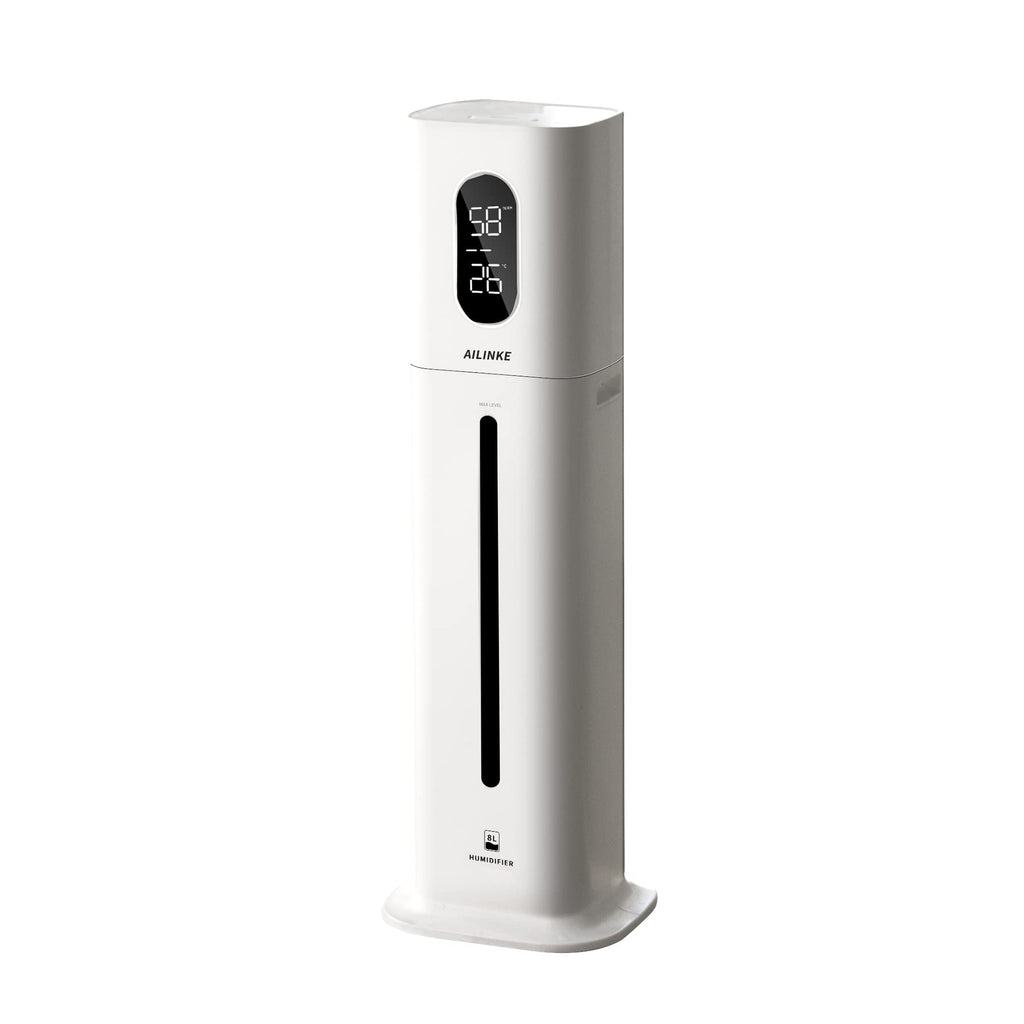 Humidifiers for Bedroom Large Room, AILINKE 2.1Gal/8L Humidifiers for Home Large Ultrasonic Top Fill Humidifier with 3 Speed Humidistat for Baby Kids Adults Yoga Sleep