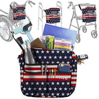 Vive Wheelchair Bag for Accessories (12" x 5 x 12") - Large Adjustable, Folding, Waterproof Backpack - Fits Walkers, Rollators, and Chairs - Pouch for Elderly & Seniors - Caddy Pouch Tray Attachment