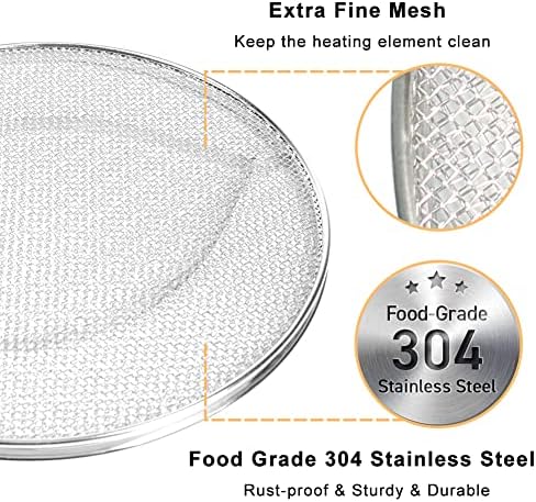 BYKITCHEN Stainless Steel Spatter Shield for Ninja Fg551 Foodi Smart XL Grill, Ninja XL Grill Accessories, Air Fryer Replacement Parts for Ninja 6 in 1 Smart Xl Indoor Grill