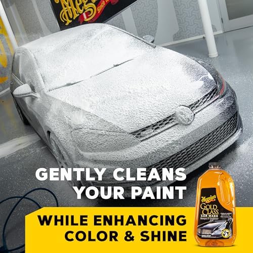 Meguiar's Gold Class Car Wash - Professional Results in Foam Cannon or Bucket - Get a Clean and Glossy Finish That is Safe for All Paint Types - 64 Oz