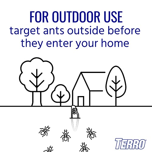 TERRO T1813 Outdoor Ready-to-Use Liquid Ant Bait Stake Killer Trap - Kills Common Household Ants - 8 Pcs