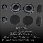 Ear Cushion Kit for Blue Parrott C400-XT Bluetooth Headset 204159 - Replacement Accessories - Ear Cushions, Microphone Foam Windscreens Covers by Global Teck