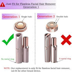Facial Hair Remover Replacement Heads for Generation 1 Finishing Touch Flawless Facial Hair Removal Tool for Women,18K Gold-Plated Rose Gold 4 Count,First Generation by BECHY.