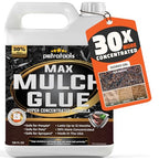 PetraTools Max Mulch Glue for Landscaping Concentrate Covers (6000-1200 sq ft), Mulch Binder Glue, Pea Gravel, Mulch for Garden, Mulch for Landscaping, Landscape Rock Glue, Gravel Glue & Lock (1 Gal)