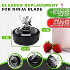 Ninja Blender Blade Replacement 6 Fin Male – Ninja Single Serve Blender Blade, 3.35” Stainless Steel for Smooth Blending, Compatible with BL660/740/770A, 30/BL770/780/773CO/771/772/780C0, 30/1200W
