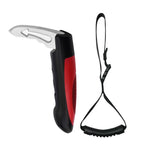 MOSKESON Vehicle Support Handles, Car Handle Assist for Elderly Multifunction Car Handle with Window Breaker for Elderly and Handicapped Red