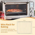Stainless Steel Wire Oven Rack for Cooking and Baking,Grill Grid for Breville Smart Oven BOV800XL, Plus BOV810BSS, Pro BOV845BSS, SP0002651,Breville Replacement Parts