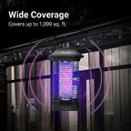 ASPECTEK Electric Bug Zapper Outdoor,Powerful Mosquito Zapper 20W, Insect Fly Zapper Indoor, UV Light Fly Killer for Home Patio Backyard Camping, Waterproof, Up to 1000sq. FT Coverage(Square)