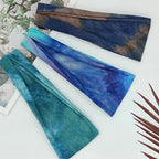 Headbands For Women Workout Wide Headband Yoga Head Bands For Women's Hair Accessories Fashion Band Tie Dye 6 Pack