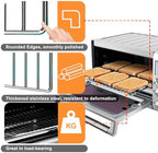 Smart Oven Rack for Breville Oven BOV845BSS, 14''×11.6'' Stainless Steel Air Fryer Accessories Replacement Parts Grill Rack Baking Tray，Dishwasher safe
