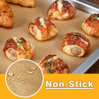 Air Fryer Liners Compatible with Breville the Smart Oven Air Fryer Pro, 100 PCS Unbleached Baking Parchment Paper Disposable with 4 PCS AirFryer Oven Liners Accessories for Breville BOV900BSS