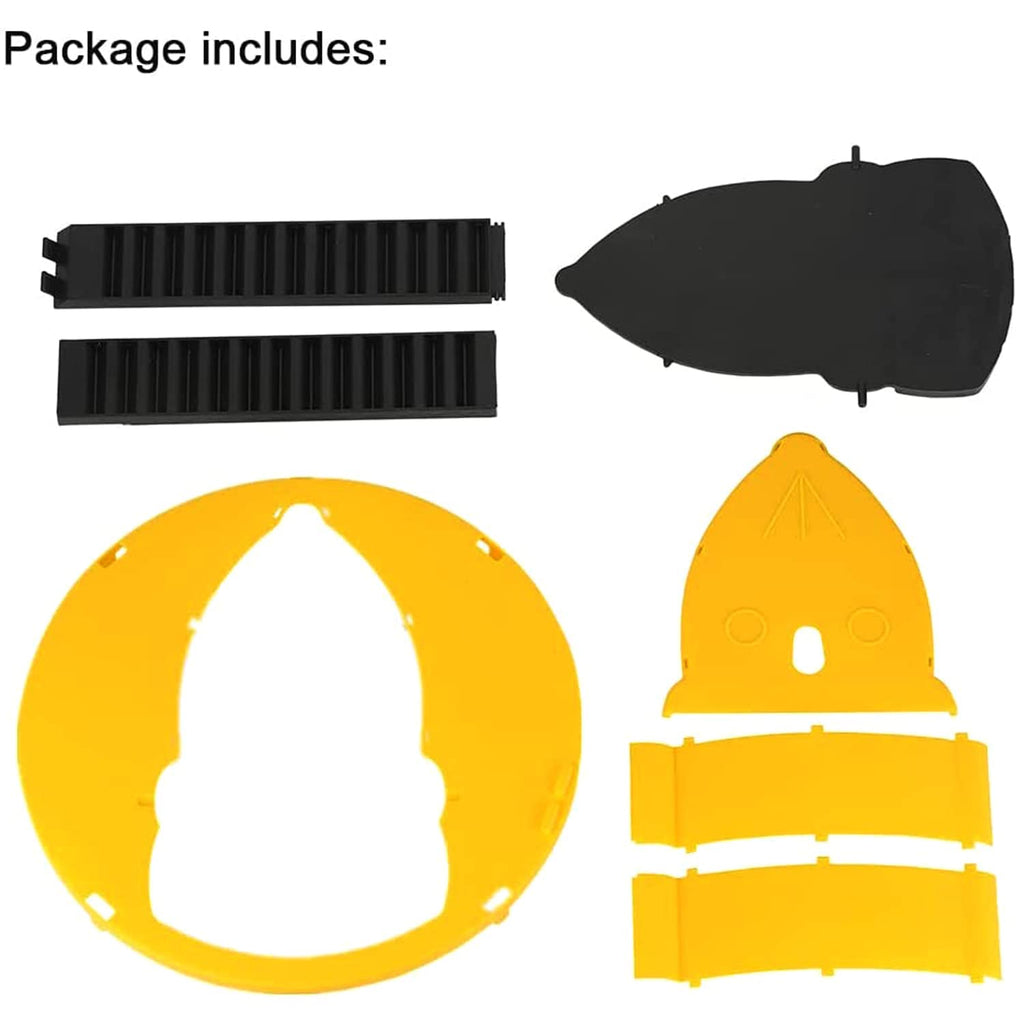 Mouse Rat Trap Bucket Turnover and Slide Barrel Bucket Lid Mouse Rat Trap for Indoor Outdoor Mouse Rat Traps Compatible 5 Gallon Bucket（Without Barrel） (Yellow Mouse Trap 3pc)