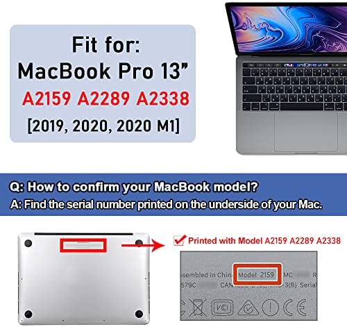 ANTIEE A2159 A2289 A2338 Battery Replacement, A2171 Battery for MacBook Pro 13-Inch 2019 2020 (M1) EMC 3301 3456 3578 MUHN2 MUHP2 MUHQ2 MUHR2 MXK62 MYDA2 MYD82 MYD92 MYDC2 MXK52 MXK32 MXK72
