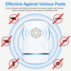 TIMIROYA Ultrasonic Pest Repeller Plug in, 6 Pack Indoor Pest Repeller for Insects Roaches Mouse Rodents Mosquitoes