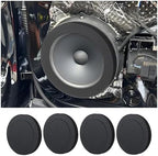 carleef 4PCS 6.5 Speaker Rings,Self Adhesive Speaker Foam for Enhancing Stereo Sound,High Resilience Speaker Baffles 6.5 inch Car Audio Accessories Avoid Sound Diffusion for Car SUV Truck