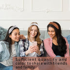 Headbands for Women, 8Pcs Knotted Headbands Fashion Women Hair Accessories Coffee Series Knotted Wide Headbands