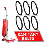 6Pcs Sanitaire Vacuum Belts - Commercial Vacuum Cleaner Belts Sanitaire Commercial Vacuum Belt Sanitaire Sc679 Belt Replacement Belt for Commercial Vacuums - Black Belt Vacuum Cleaner Belt Rubber Belt