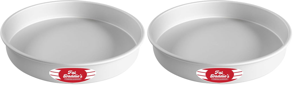 Fat Daddio's Anodized Aluminum Round Cake Pan, 12 x 2 Inch (Pack of 2)