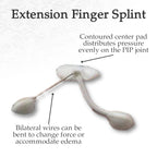 LMB Spring Finger Extension Splint, Assists in Extending PIP Joint With A Slight Extension Effect on the MP Joint, Size AA