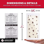 CATCHMASTER Cricket XL Giant Glue Boards 6Pk,Cricket Traps Indoor w/Adhesive Design,Pest Con
