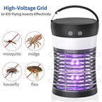 Mosquito Killer Lamp, ViViLarm Rechargeable Solar & USB Powered Bug Zapper, IP66 Waterproof Hanging Camping Lantern, Portable Insect Fly Pest Trap for Indoor Outdoor Backyard Patio Traveling Hiking