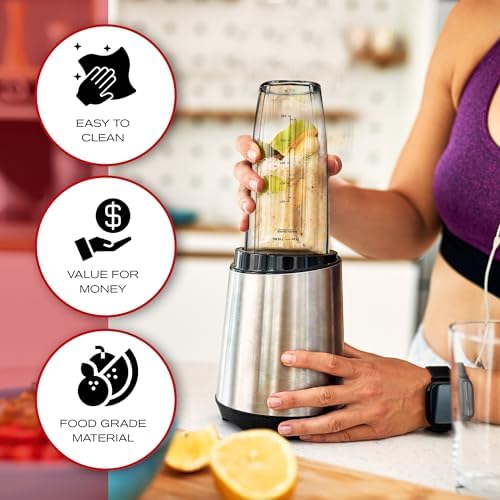 24oz Replacement Cup with Sip and Seal Lid for Nutri Ninja Blender BL642 BL450 BL456 BL480 BL482 BL640 BL682 BN401 BN751 BN801 Foodi SS401 SS101 SS351 SS151 Ninja Blender Auto IQ Blade (2-Pack)