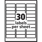 Avery Easy Peel Printable Address Labels with Sure Feed, 1" x 2-5/8", White, 3,000 Blank Mailing Labels (05160)