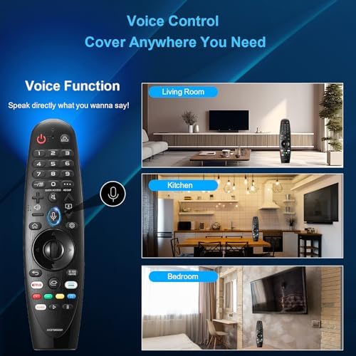 Replacement Magic Remote Control for LG Smart TV Remote LG-TV-Remote with Voice and Pointer Function Universal LG Remote for LG UHD OLED QNED NanoCell 4K 8K Models Google/Alexa