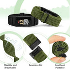 5 Pack Elastic Nylon Watch Bands Compatible for Fitbit Charge 6/Fitbit Charge 5, Adjustable Breathable Replacement Stretchy Nylon Loop Wristband Sport Strap for Women Men