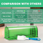 Humane Mouse Traps Indoor, 6 Pack Catch and Release Mice Traps for Home/Outdoor, No Kill Live Mouse Catcher with Clean Brush, Easy to Use, Dog & Cat Pet Safe, Reusable Mousetrap for Rodent, Rat, Mole