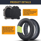 Replacement Ear Pads for Bose Aviation A20, Earpads Cushions Compatible with Bose Aviation Headset X A10 A20, Durable Leather Slow Rebound Memory Foam (Black)